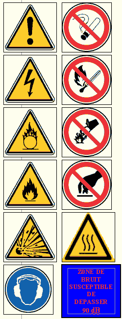 bandeaux plastifiés de signalisation