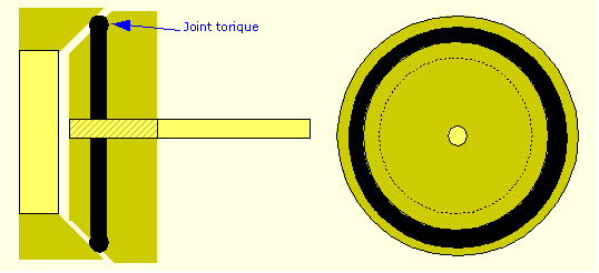 électrovane en cours de montage