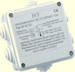 photo du modèle IVT pour pépartir le 220v en fonction de deux sources 220v classique et 220v par onduleur