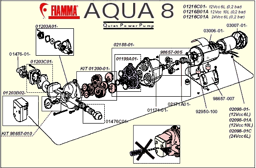 entretien pompe  à eau fiamma