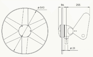 dilensions de l'éolienne