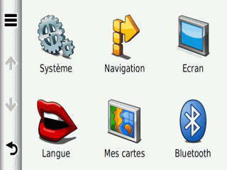 copie d'écran nuvi