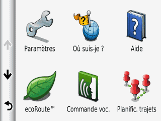 copie d'écran nuvi