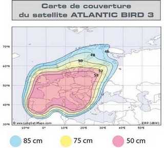 carte satellite