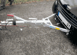 dispositif d'attelage de voiture towbar avec A-frame par jean pierre pour  campingcar-bricoloisirs